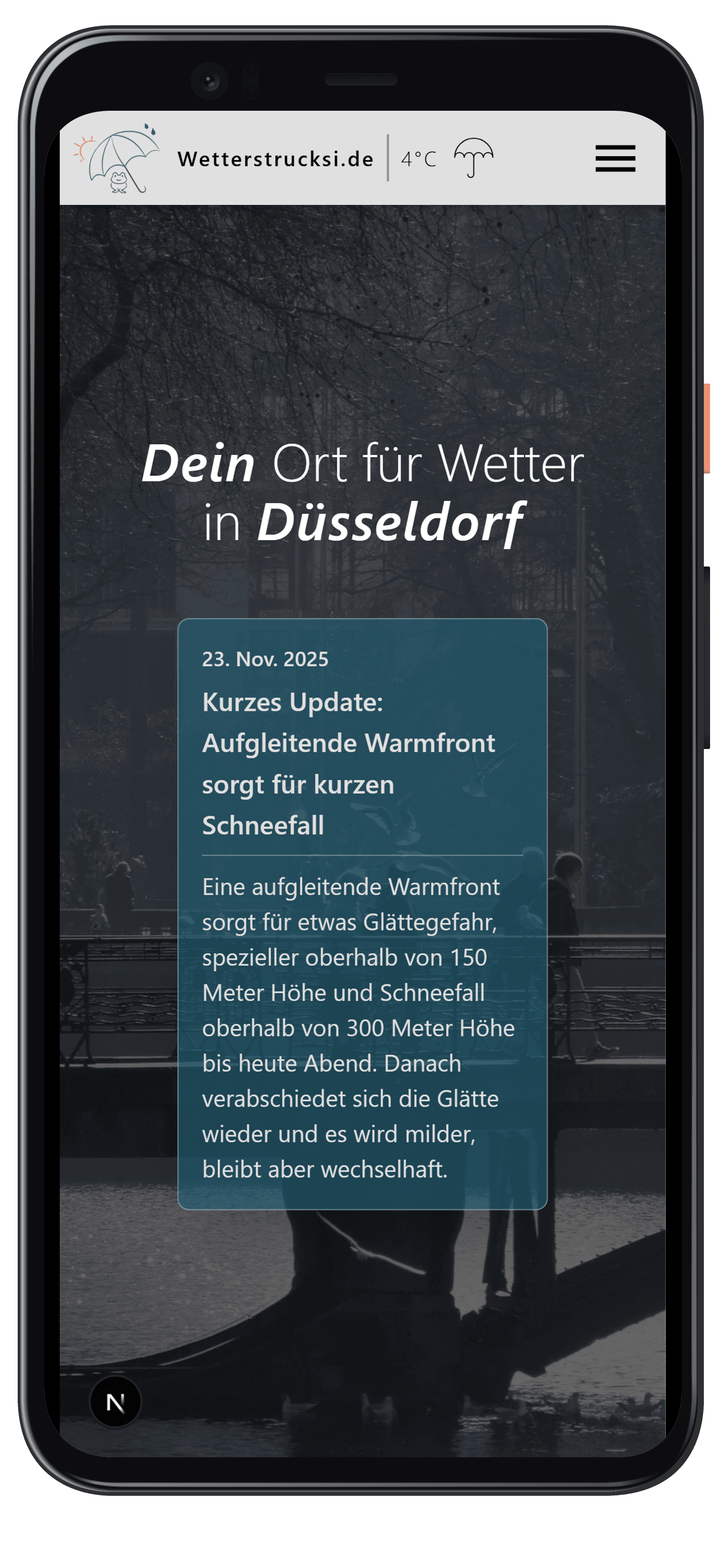 Wetterstrucksi.de mobile mockup